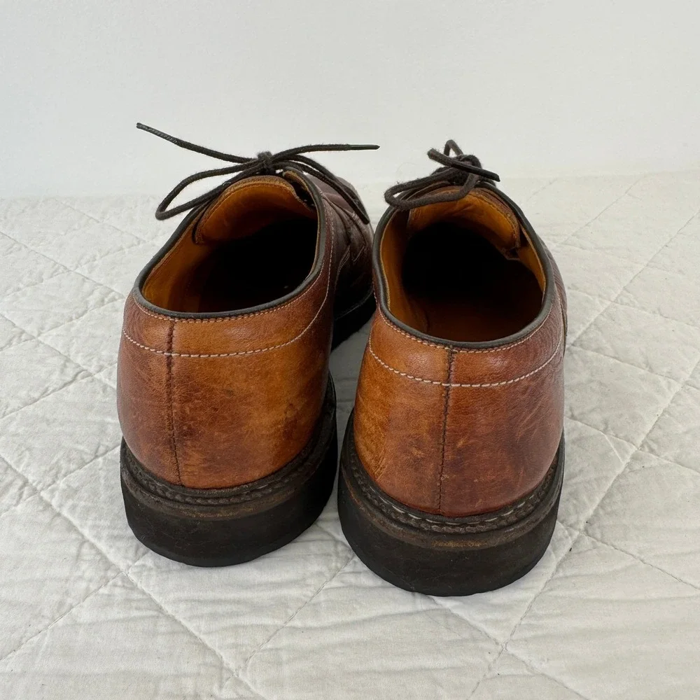 Allen Edmonds Mapleton 7954 Brown Leather Split Toe Derby Shoes Mens 10.5 C‎ USA